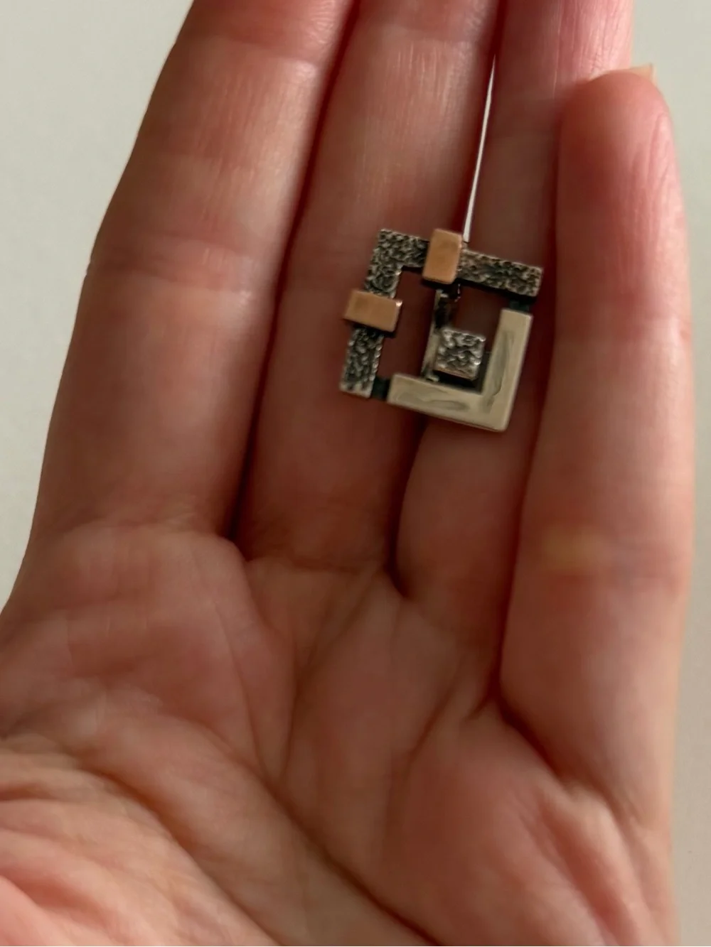 Sterling Silver & Gold-Plated Geometric Earrings